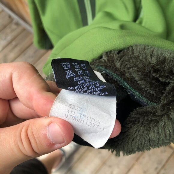 Vintage Arc'Teryx Polartec Fleece Lined Jacket XXL Green - Picture 9 of 13